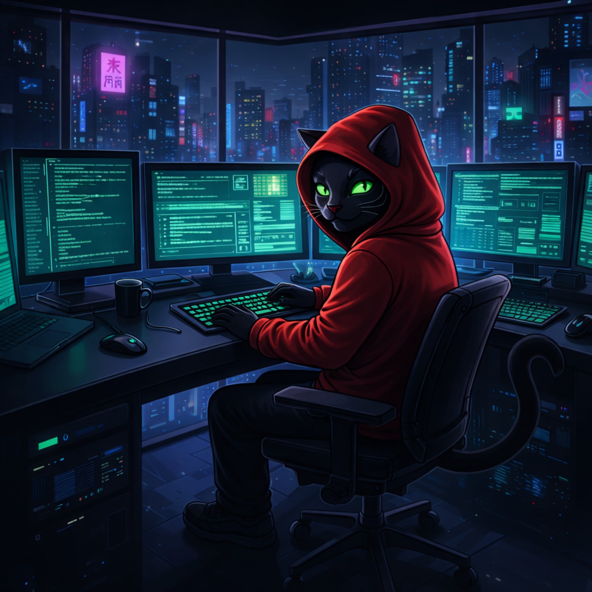 BlackCat Mascot